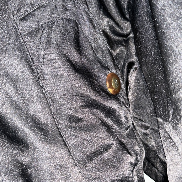 Vintage Bogner Goose Down Ski Puffer Jacket Women Size 6 All Black - Picture 5 of 11